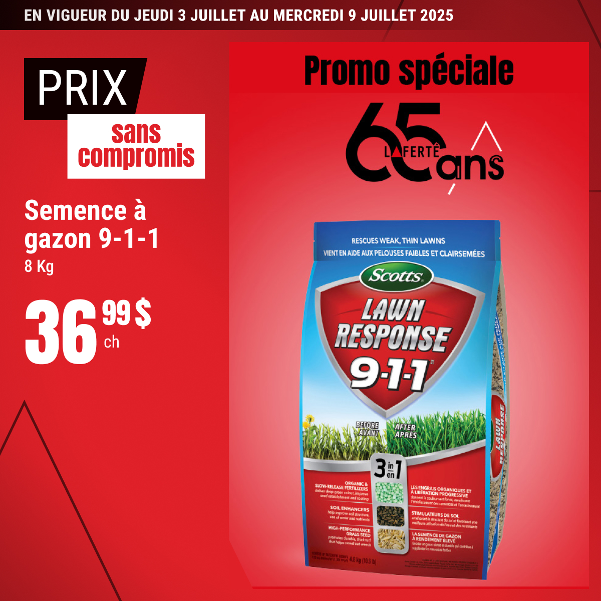 Prix sans compromis sur la semence à gazon sélectionnée !