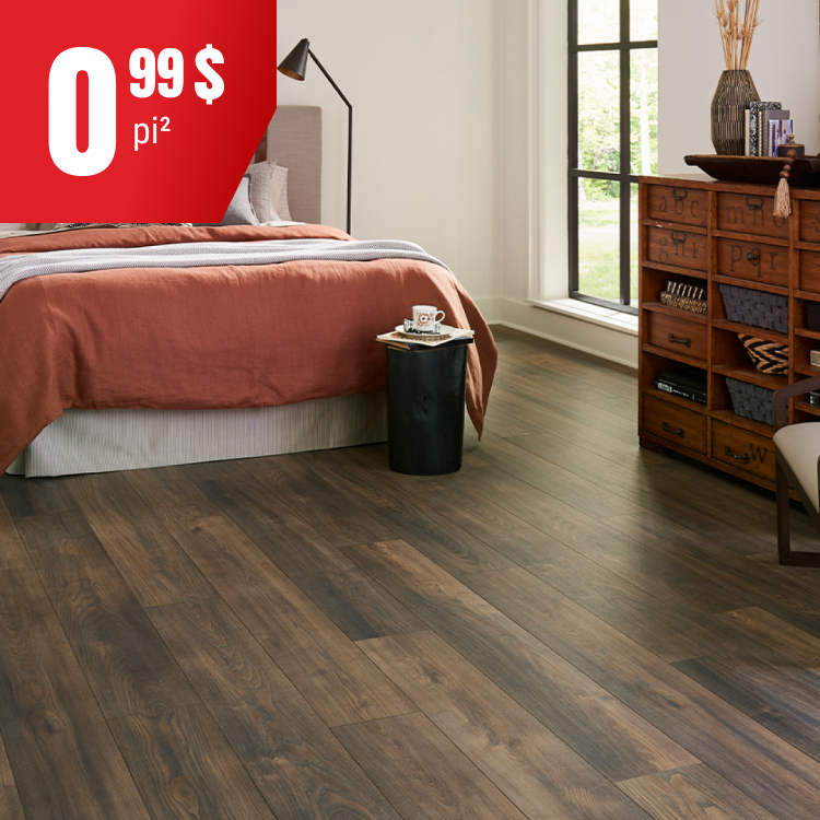 Plancher laminé AC4, 8 mm, SWISS KRONO.