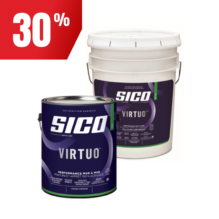 Rabais de 30 % sur la peinture Virtuo