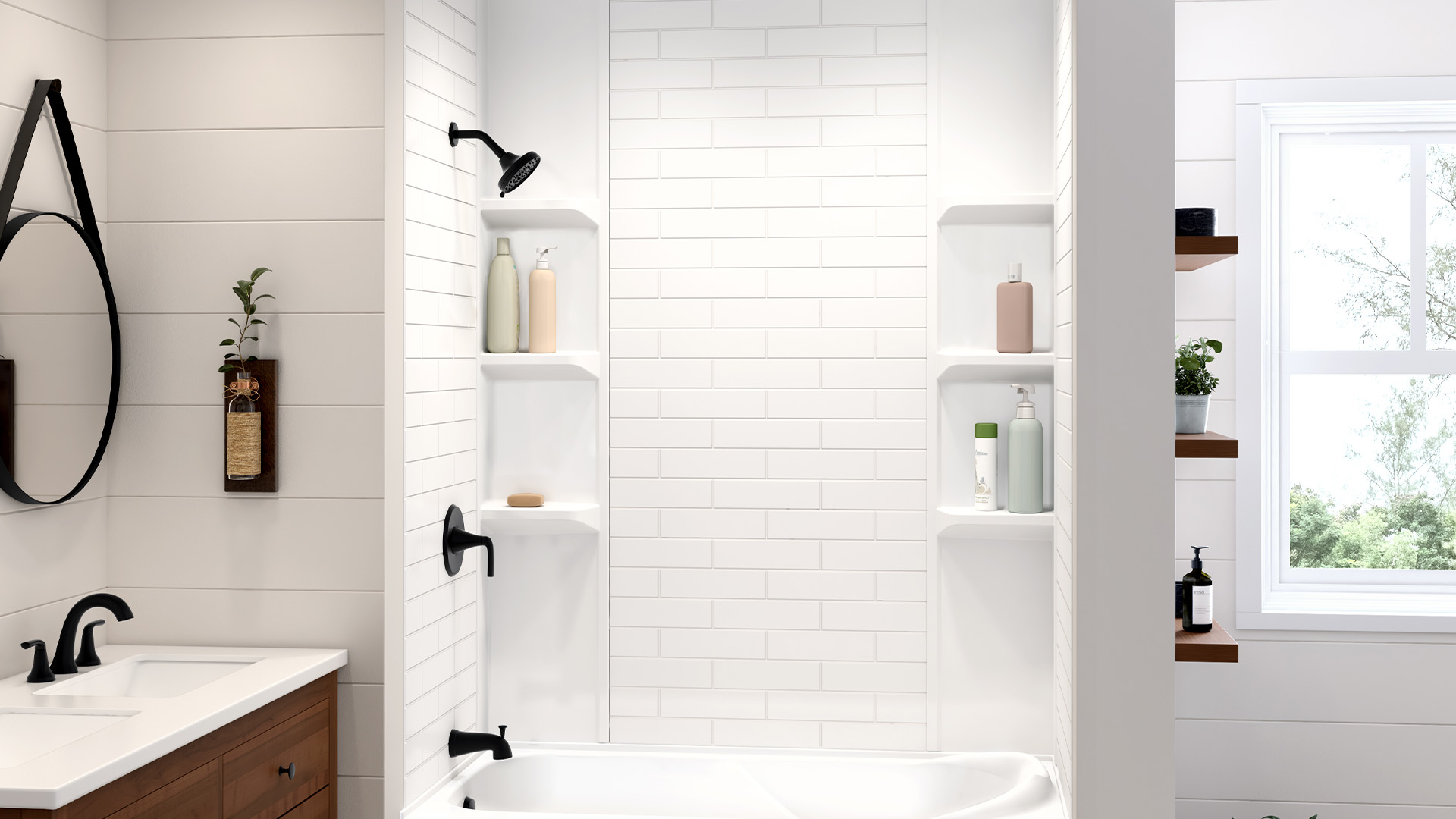 Contours de bain et panneaux