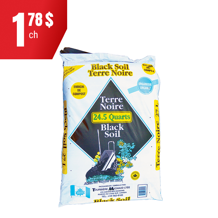 Terre noire à 1,78$!