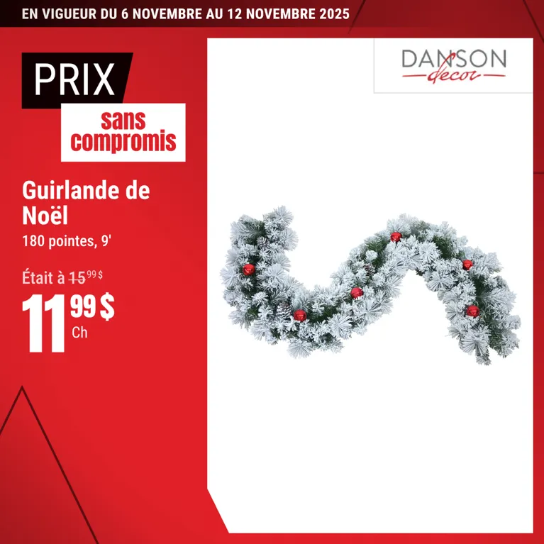 Prix sans compromis sur le guirlande de Noël sélectionnée!