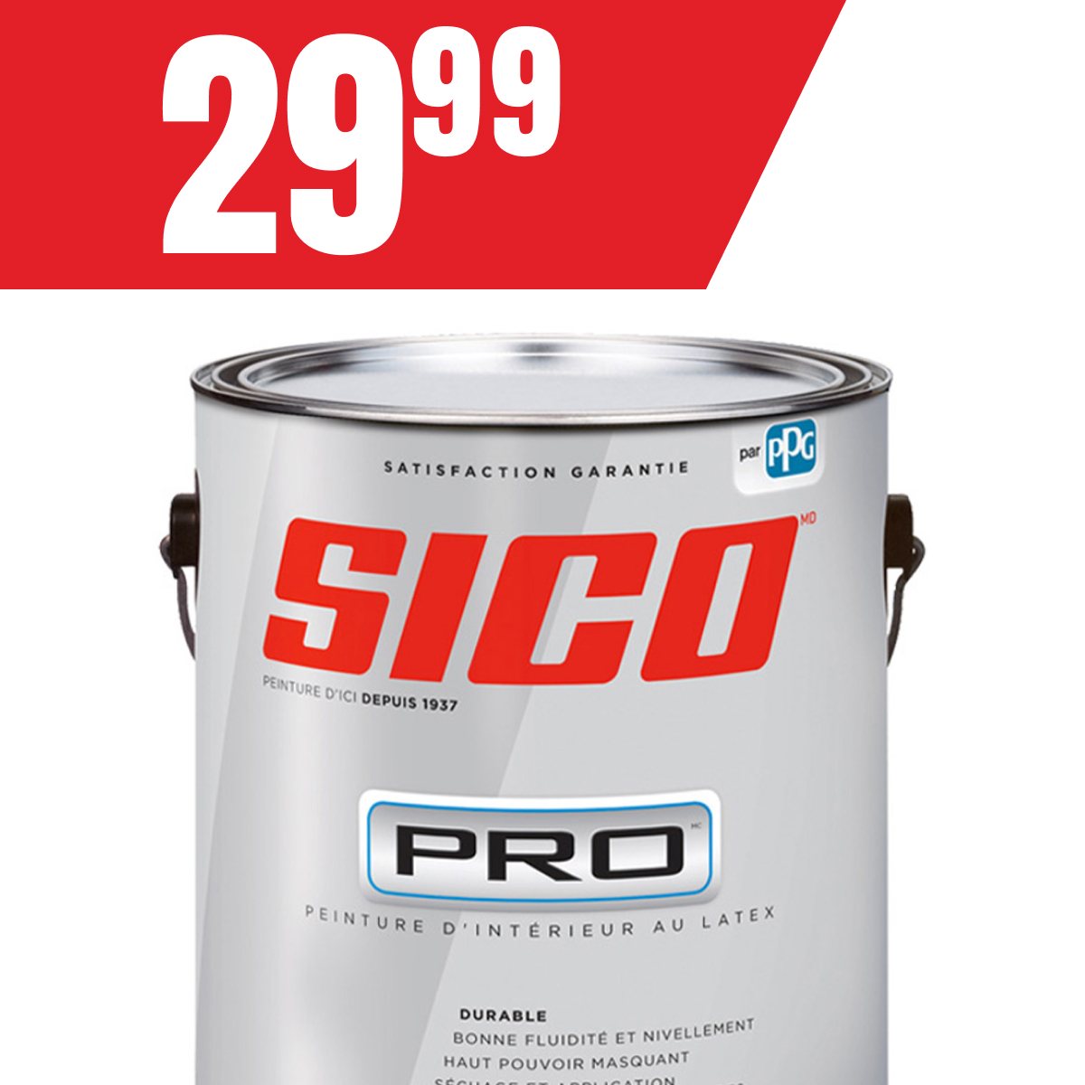 Peinture Sico Pro 3,78L à seulement 29,99$!