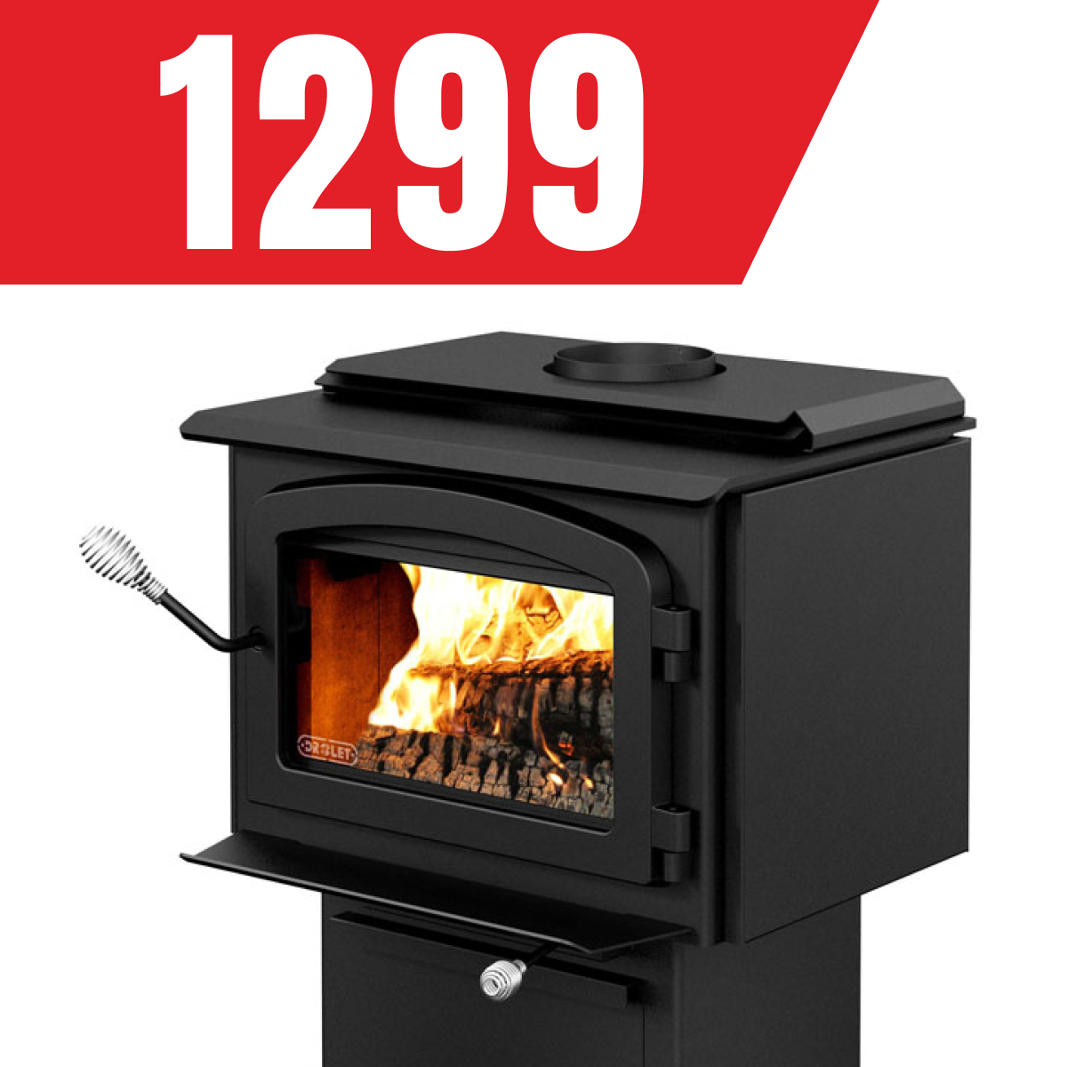 Poêle à bois Escape 1500 à seulement 1299$!