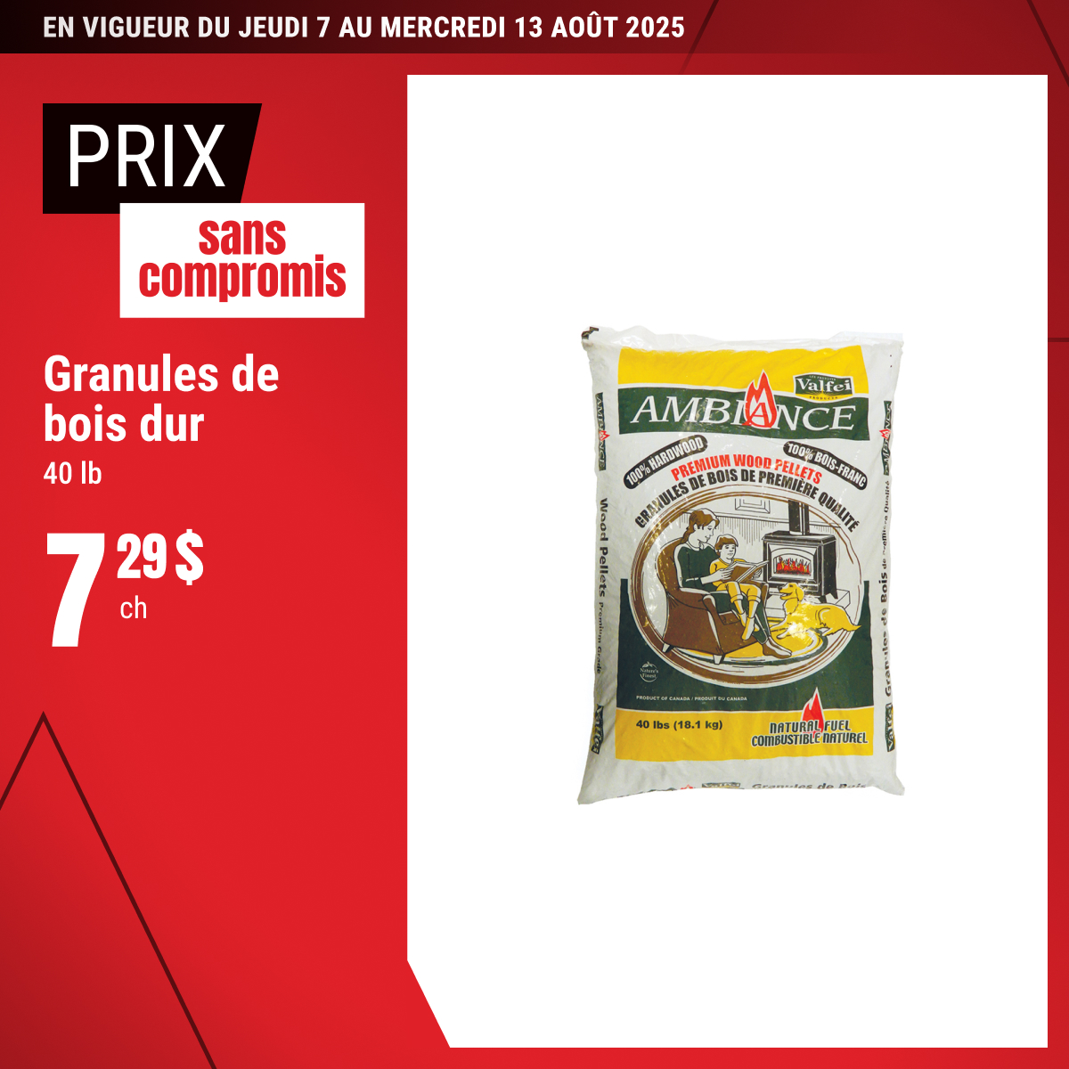 Prix sans compromis sur le Granules de bois dur