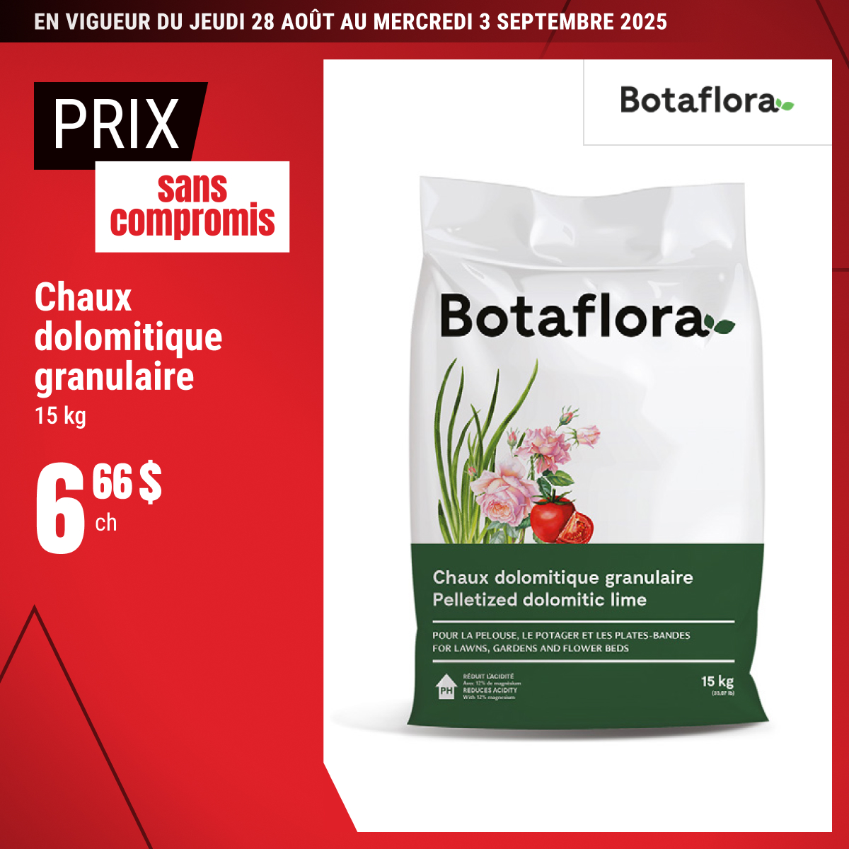 Prix sans compromis sur la chaux dolomitique sélectionnée !
