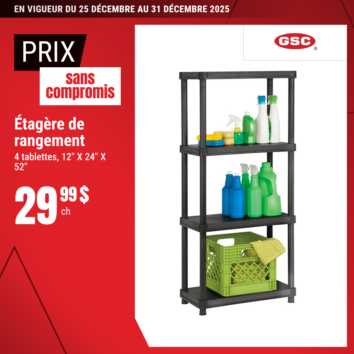 Prix sans compromis sur l’étagère de rangement sélectionnée!