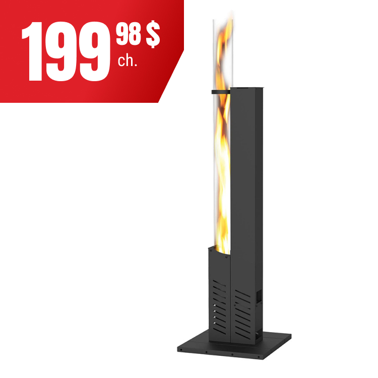 Chauffe-terrasse à granules à 199,98 $.