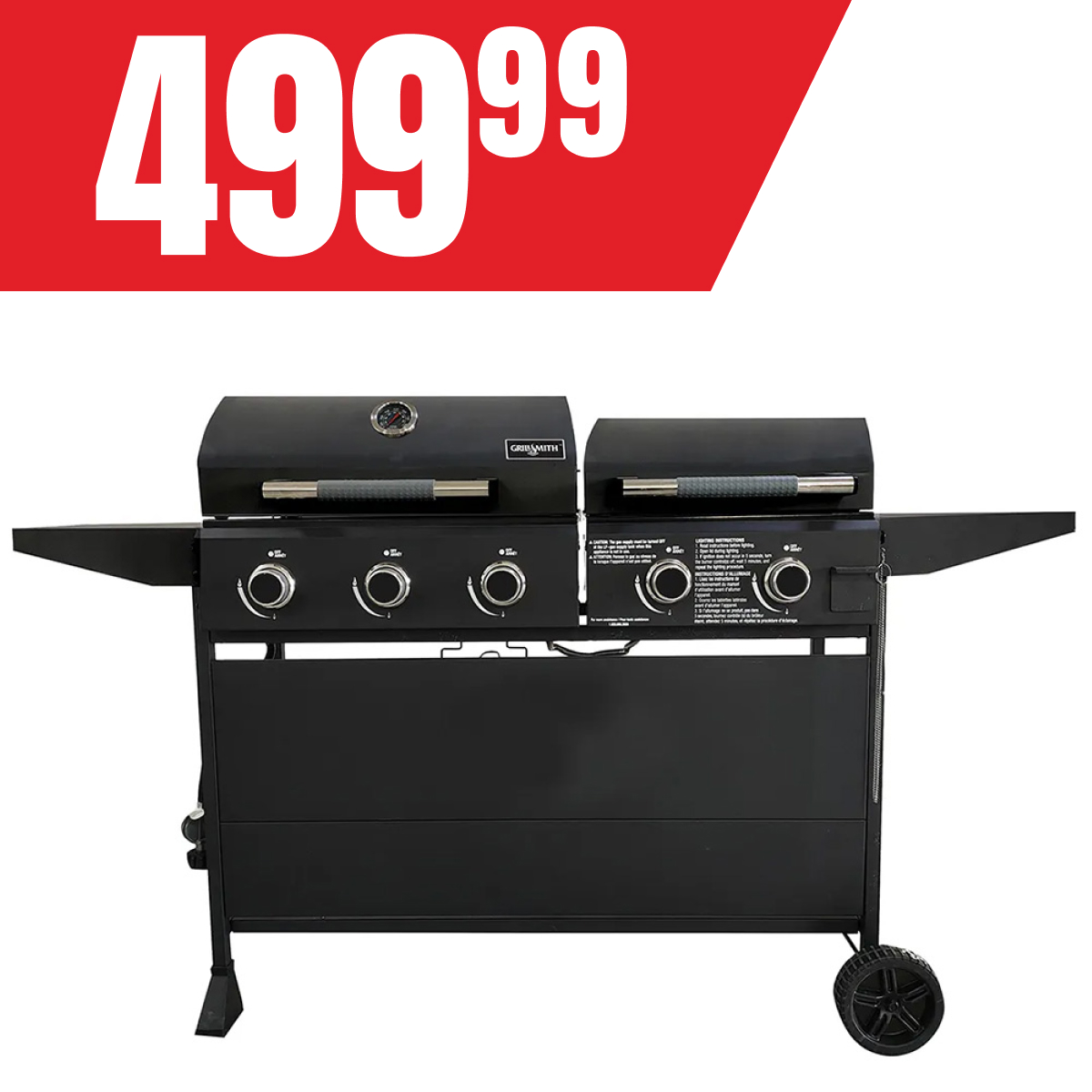 Rabais de 100$ sur le barbecue et plancha 2-en-1 au propane!