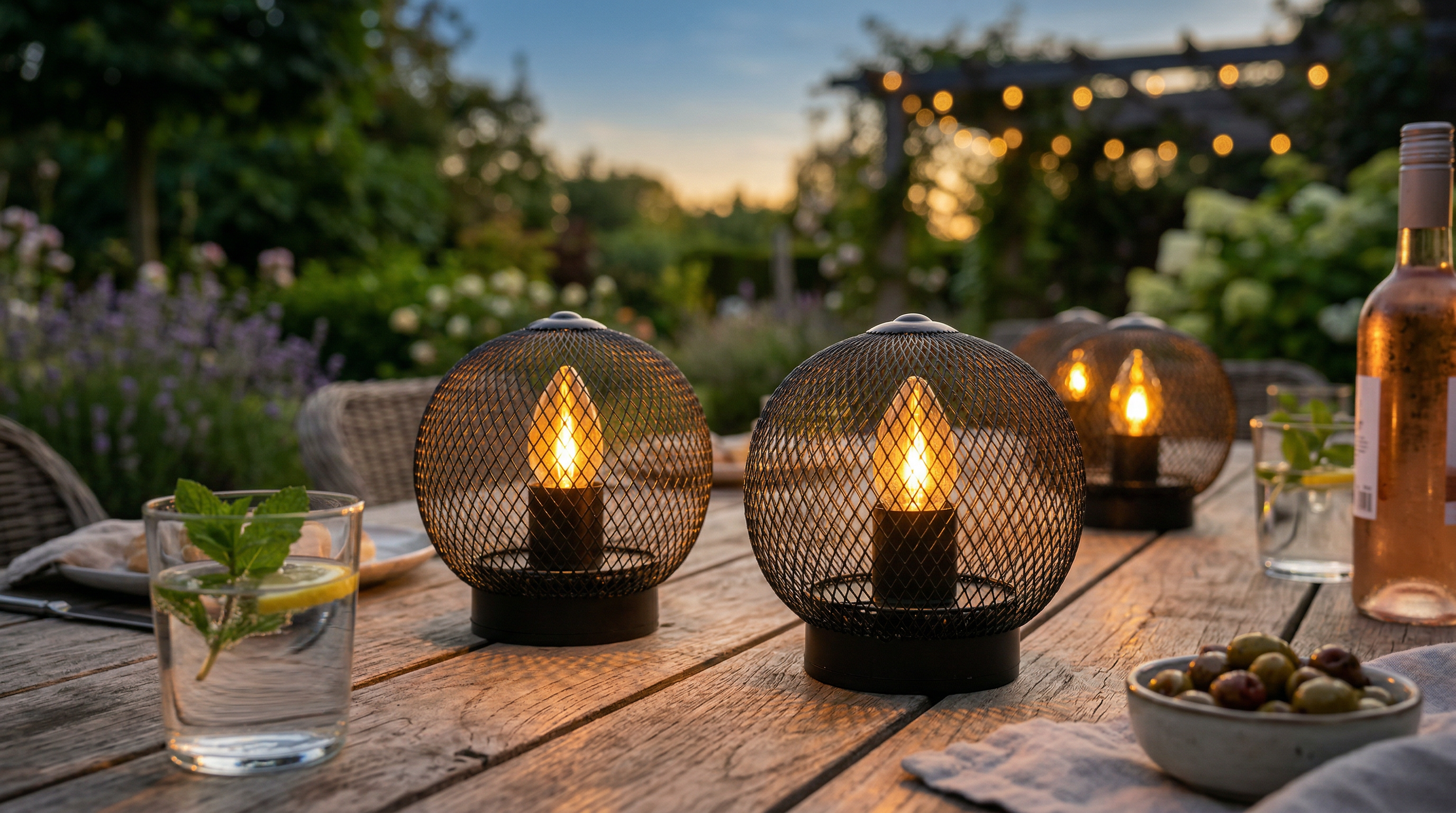 Lampes solaires décoratives de table