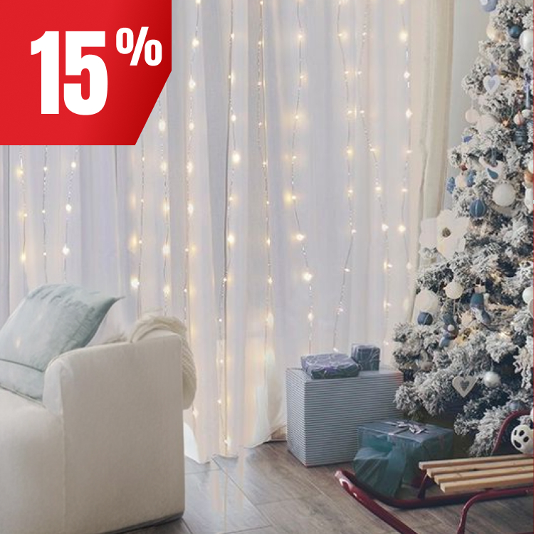 Économisez 15 % sur les lumières de Noël.