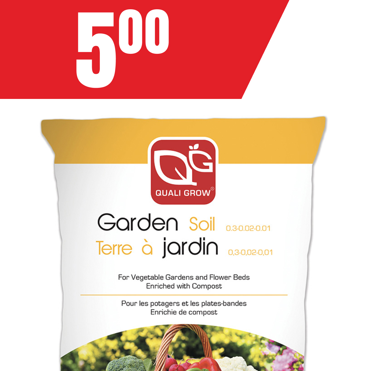 Terre à jardin à seulement 5$!