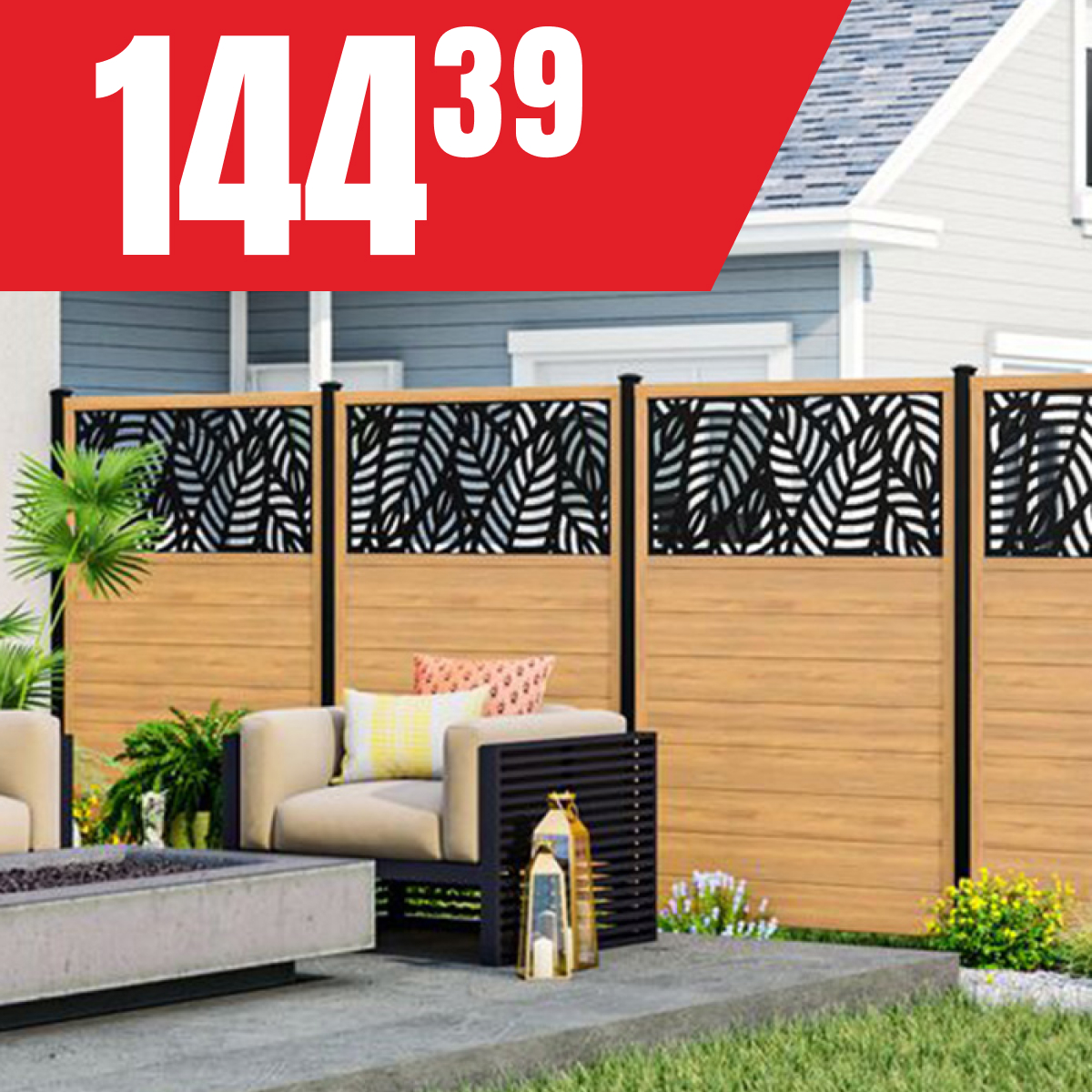 Écran d’intimité en vinyle à 144,39$!