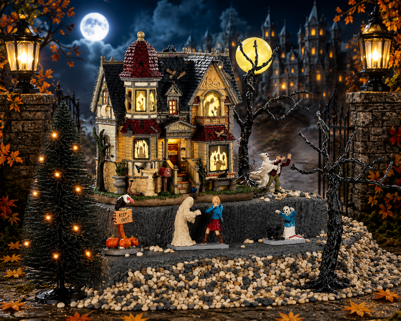 Ensemble de départ Village d’Halloween LEMAX
