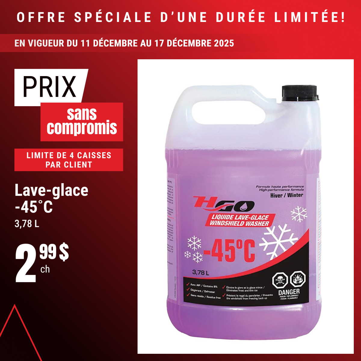 Offre spéciale d’une durée limitée!