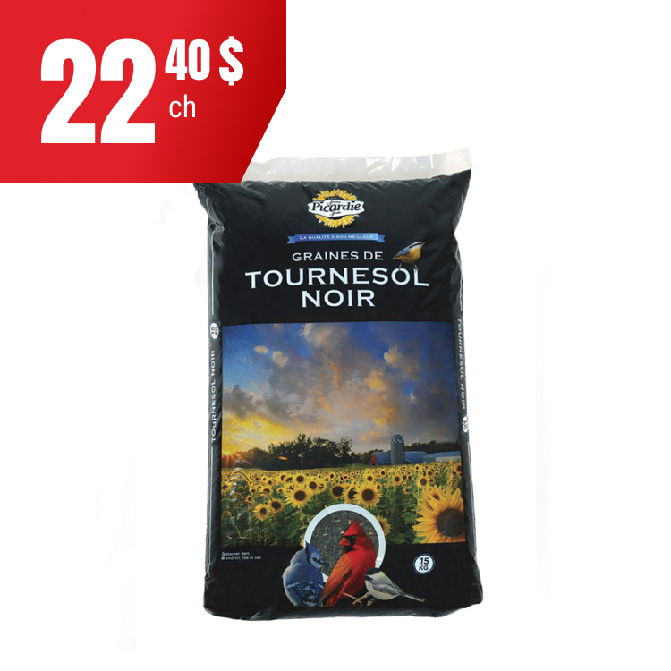 Graines de tournesol à 22,40$!