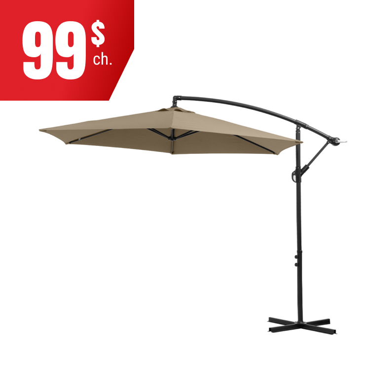 Parasol suspendu à 99 $.
