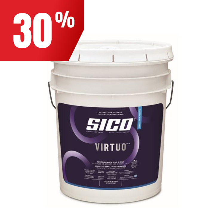 Économisez 30 % sur la peinture d’intérieur Virtuo.