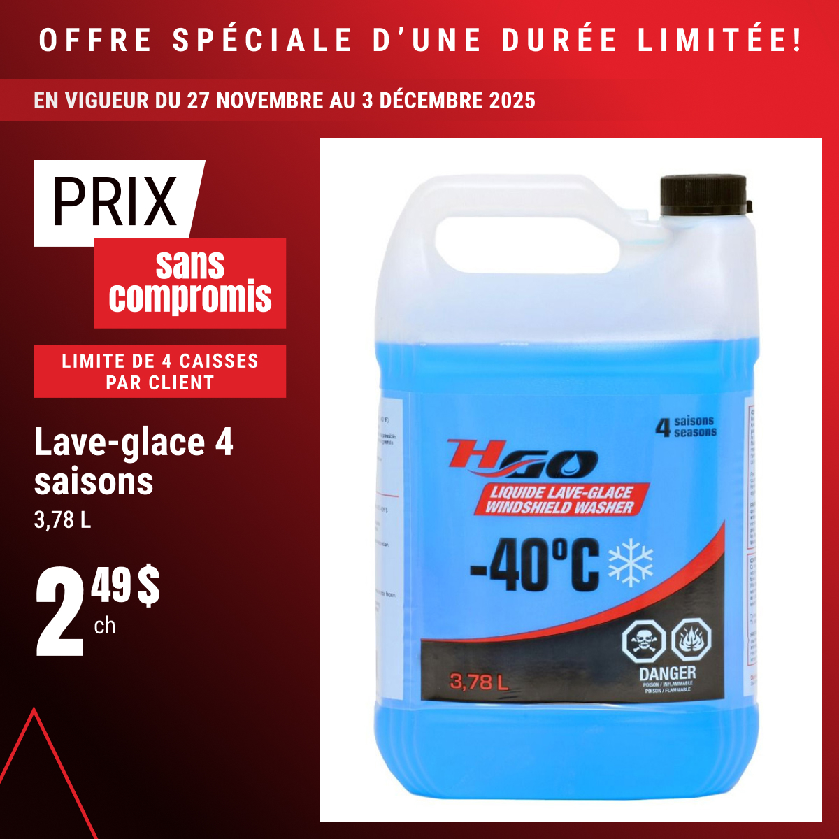 Offre spéciale d’une durée limitée!
