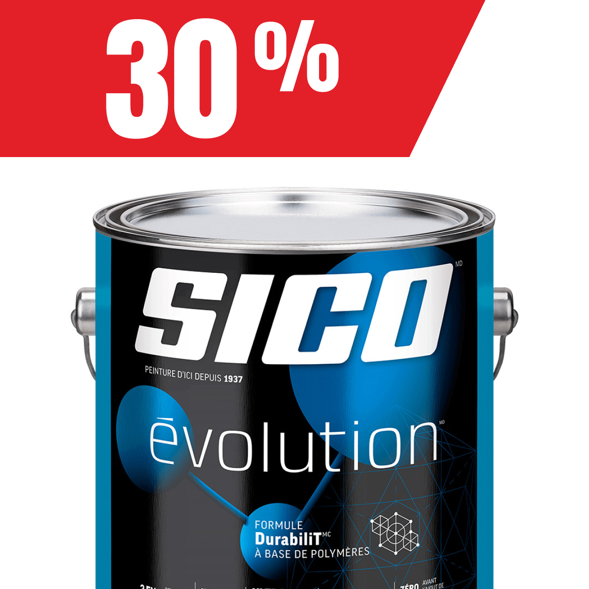 Rabais de 30% sur les peintures d’intérieur Évolution!