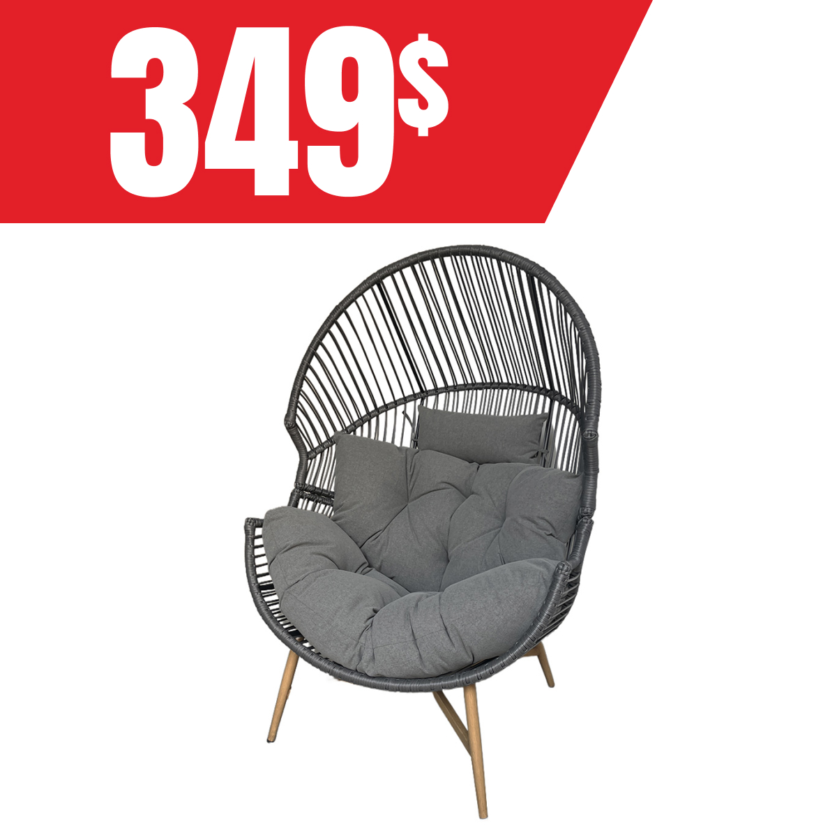 Chaise cocon à 349$!
