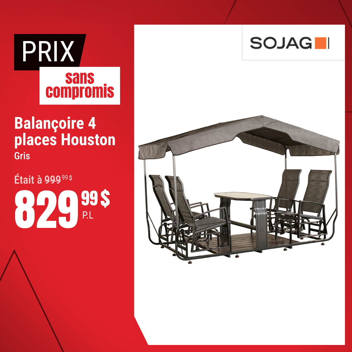 Prix sans compromis sur la balançoire sélectionnée !