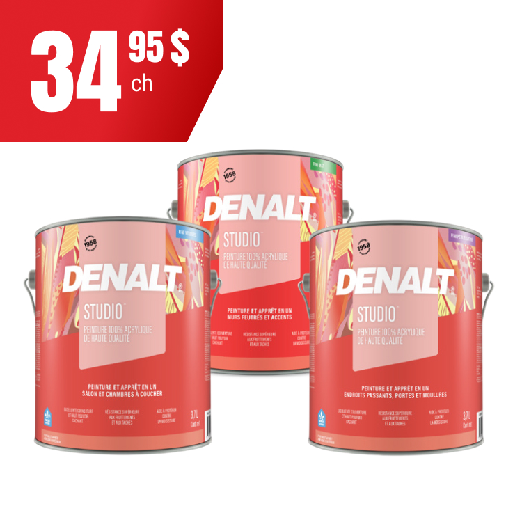 Peinture D’intérieur Studio à 34,95$