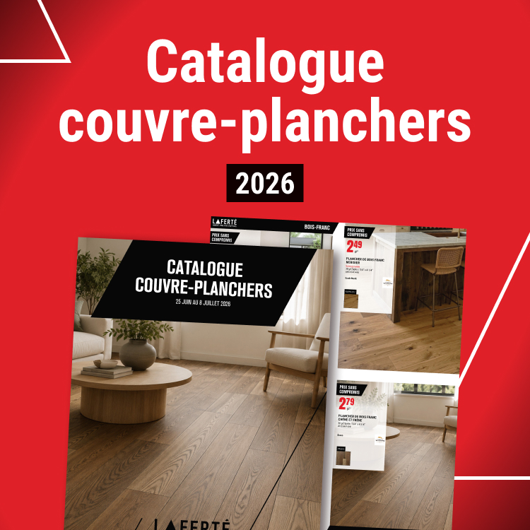 Ne manquez pas notre catalogue de couvre-plancher!