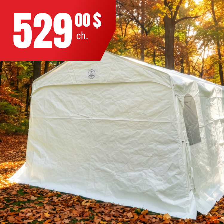 Abris d’auto 12’ x 32’ x 6’ 6".