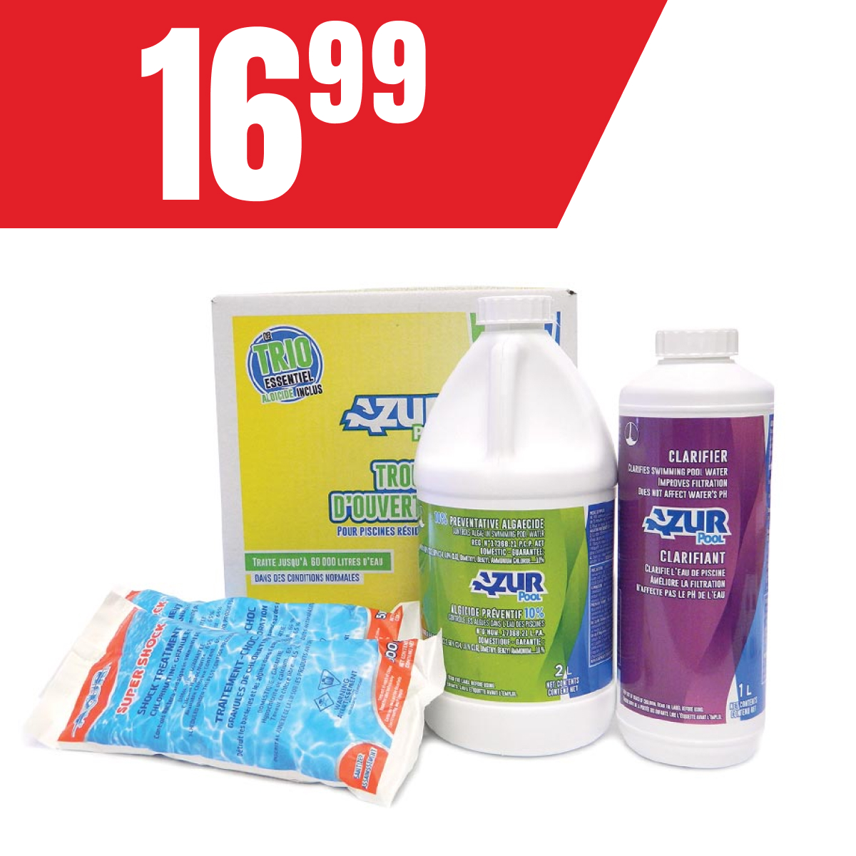 Trousse d’ouverture de piscine à seulement 16,99$!