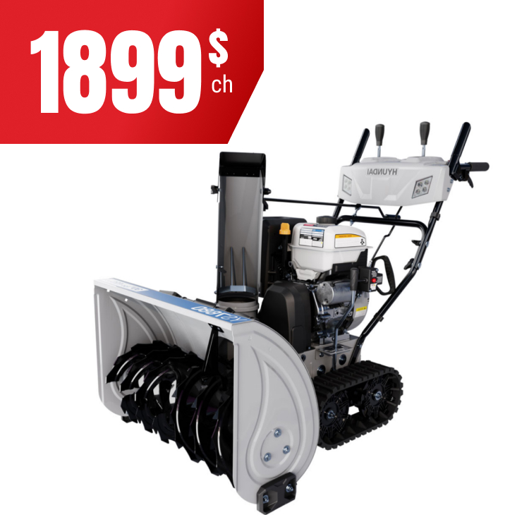Économisez 300 $ sur la souffleuse à neige 420 cc de Hyunday.
