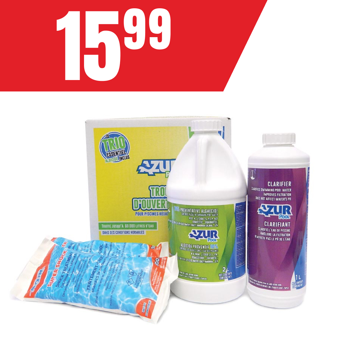 Trousse d’ouverture pour piscine à seulement 15,99$!
