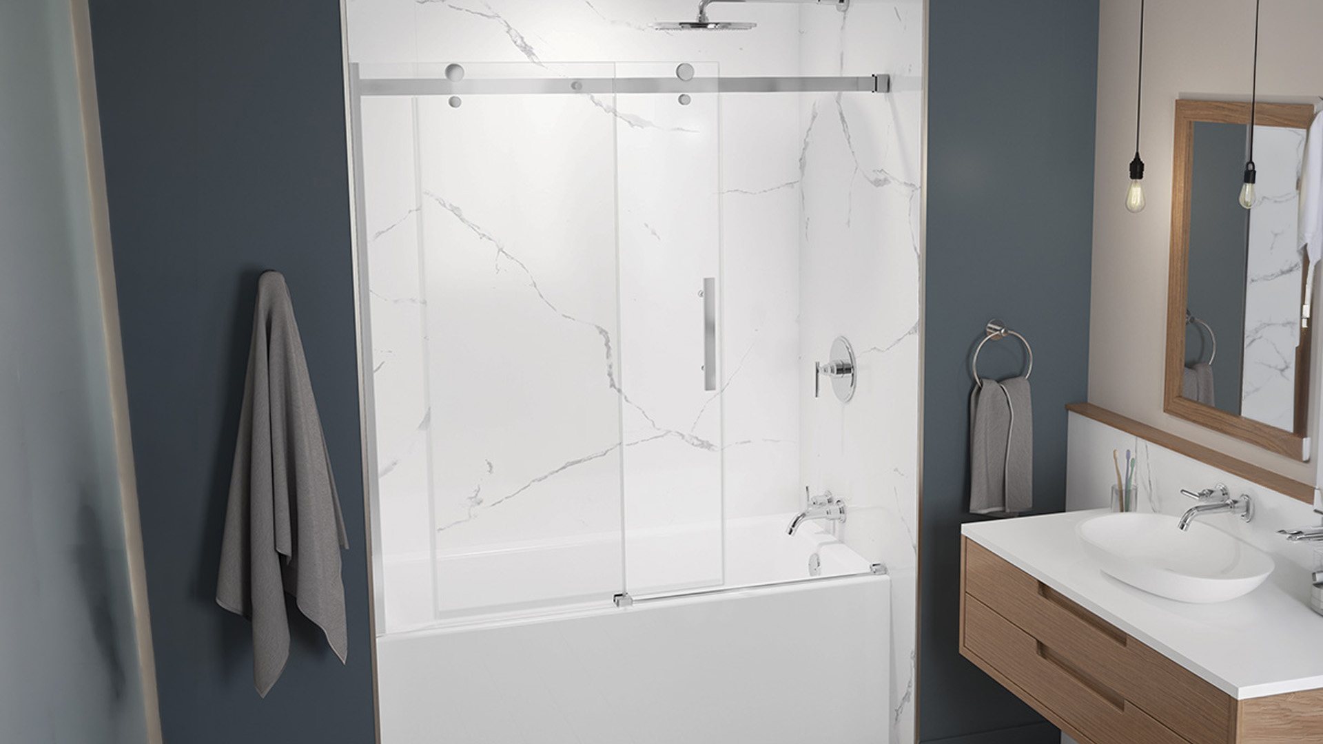 Portes de bain-douche